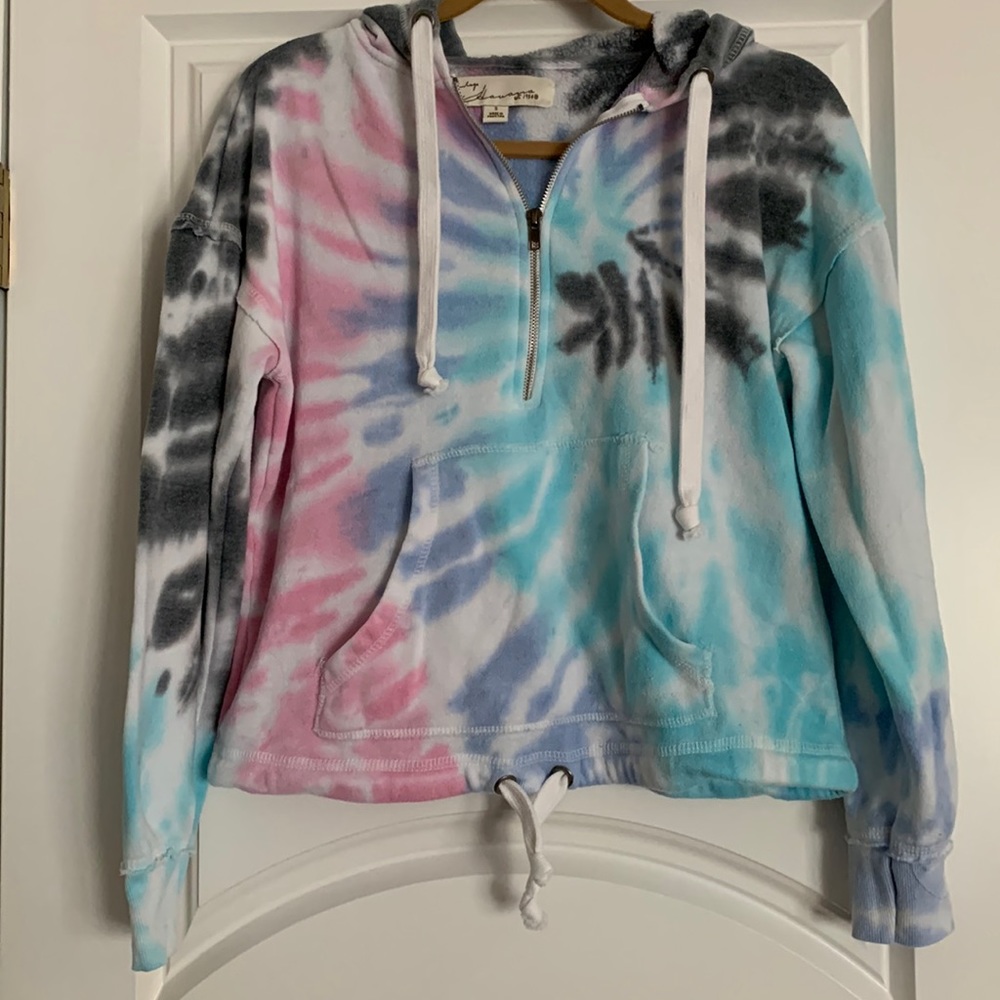 VINTAGE HAVANA 1/4 zip PULLOVER HOODIE